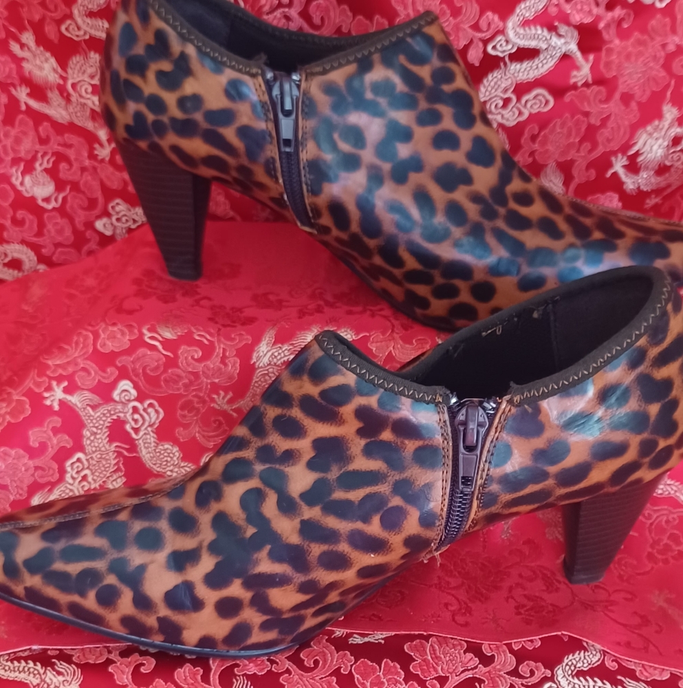 Leopard Print Booties - image 1